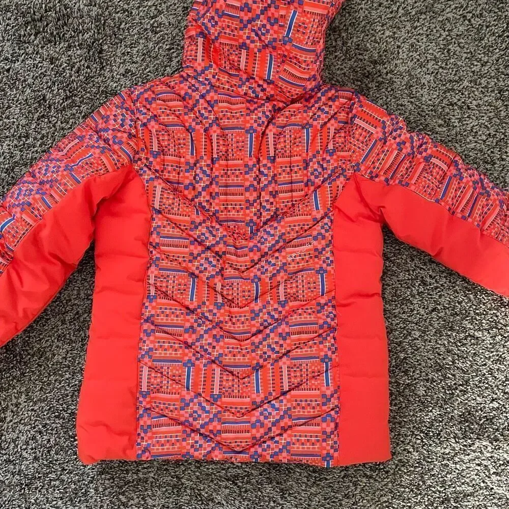Spyder Girl's Hottie Ski Jacket Coat Orange Youth size 14